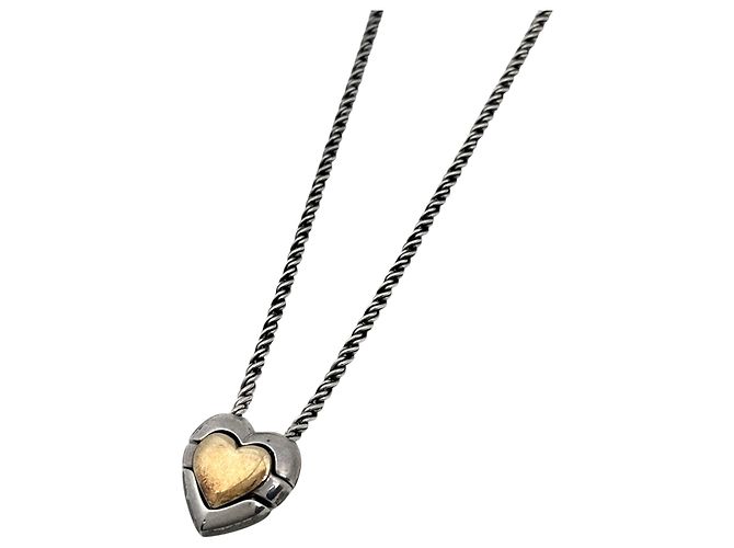 Collier Cœur Puzzle Tiffany & Co. Argenté Doré