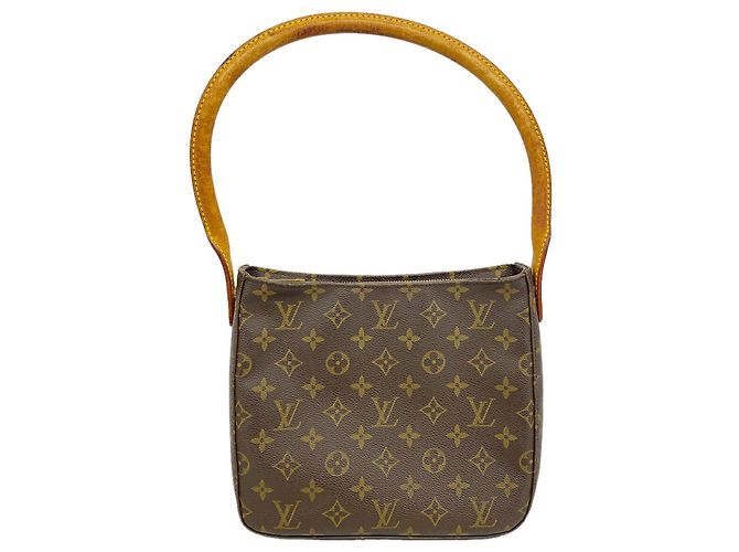 Borsa a tracolla Louis Vuitton Monogram Looping MM Marrone
