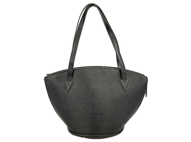 Borsa a tracolla Louis Vuitton Epi Saint Jacques Nero