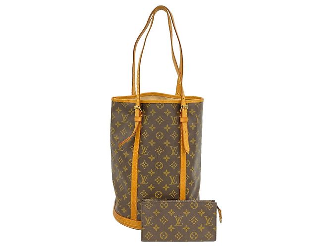 Saco Tote Louis Vuitton Monogram Bucket GM Marrom