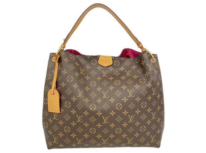 Borsa a tracolla Louis Vuitton Monogram Graceful MM Marrone