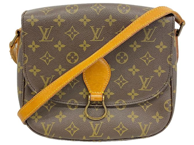 Borsa a tracolla Louis Vuitton Monogram Saint Cloud GM Marrone