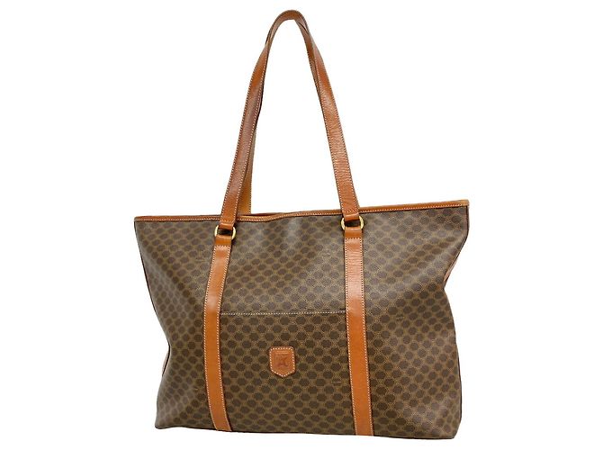 Céline Celine Macadam Tote Bag Braun