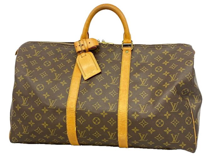 Louis Vuitton Boston Monogram Keepall 50 Marron
