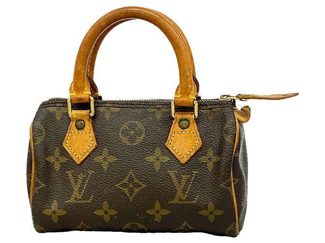 Bolsa de mão Louis Vuitton Monogram Mini Speedy Marrom