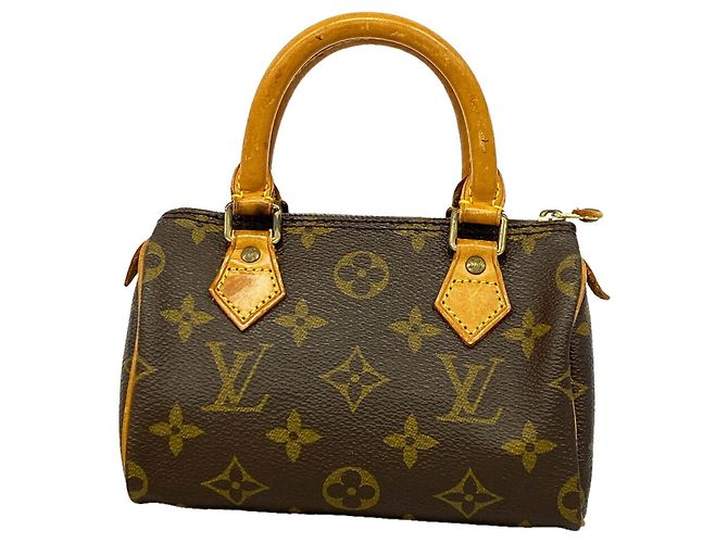 Louis Vuitton Monogram Mini Speedy Handtasche Braun