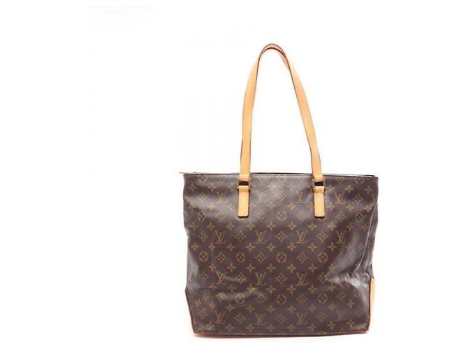 Saco Cabas Mezzo Monogram Louis Vuitton Marrom
