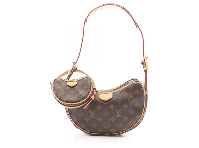 Sac à épaule Louis Vuitton Croissant Monogram Marron
