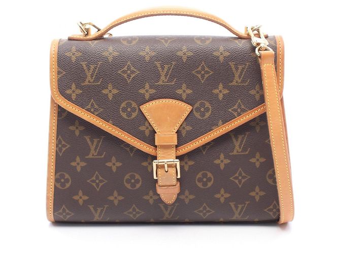 Louis Vuitton Bel Air Monogram 2-Way Handtasche Braun