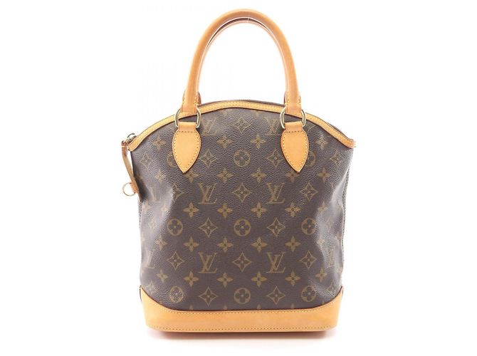 Bolsa de mão Louis Vuitton Lockit Monogram Marrom