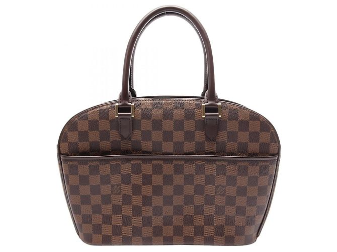Bolsa de mão Louis Vuitton Salia Horizontal Damier Ebene Marrom