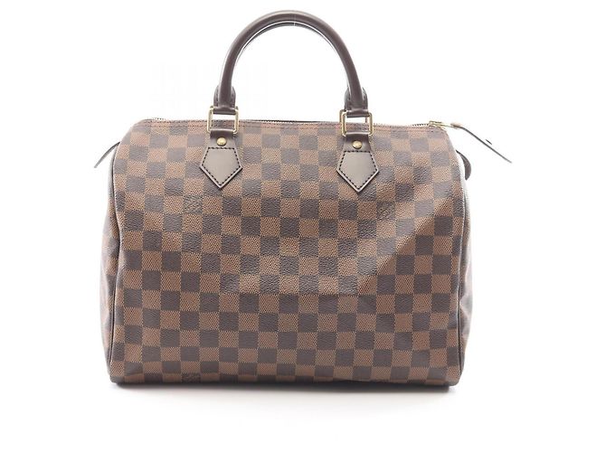 Bolsa Louis Vuitton Speedy 30 Damier Ebene Marrom