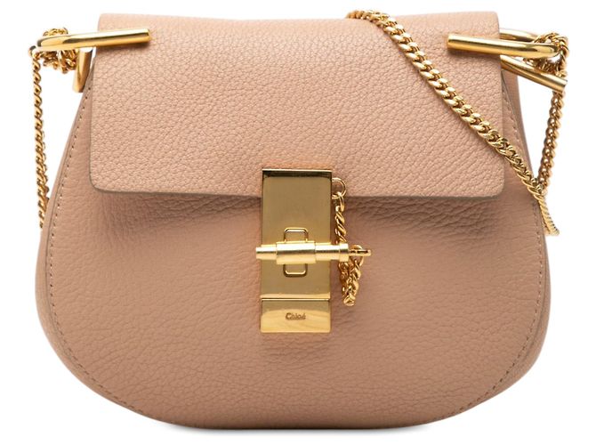 Chloé Mini Bolso Bandolera Drew de Piel Rosa