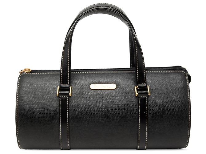 Borsa a mano Burberry in pelle nera Nero