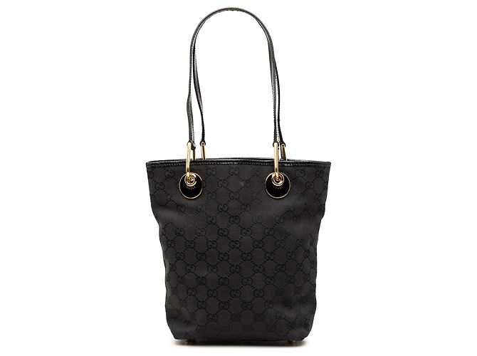 Tote Gucci Black GG Canvas Eclipse Nero