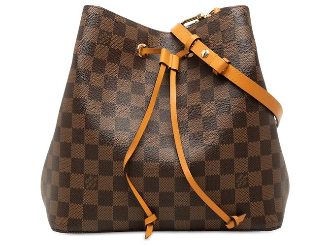 Néonoé Louis Vuitton Brown Damier Ebene Neonoe MM Marrom