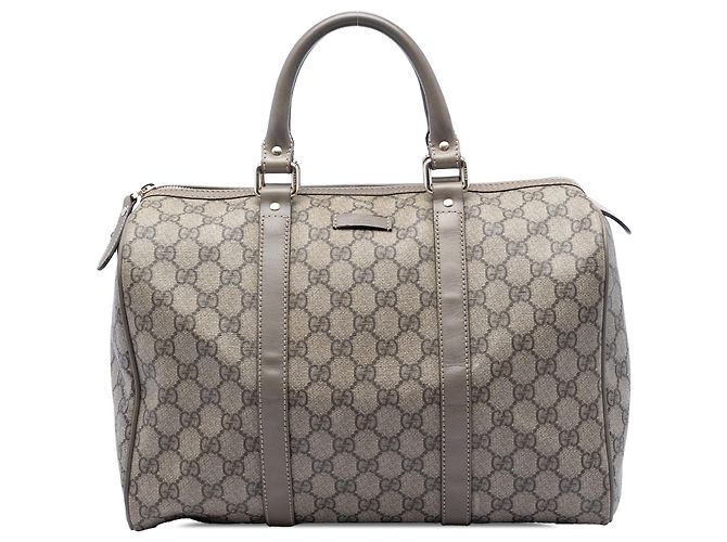 Bolsa Boston Gucci Joy Medium GG Supreme Bege