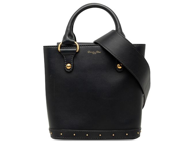Borsa secchiello Dioravenue Dior in pelle di vitello nera Small Nero