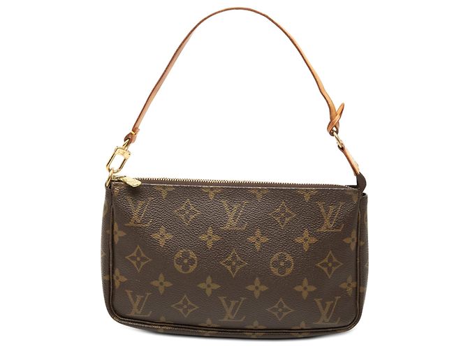 Louis Vuitton Brown Monogram Pochette Accessoires Marron