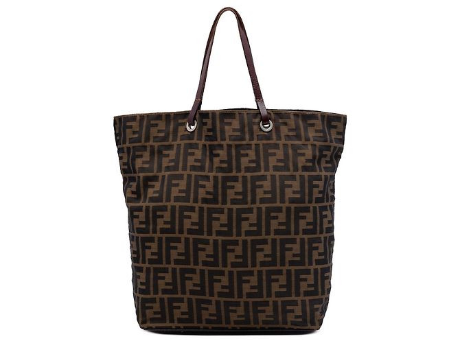 Fendi Brown Zucca Canvas Tote