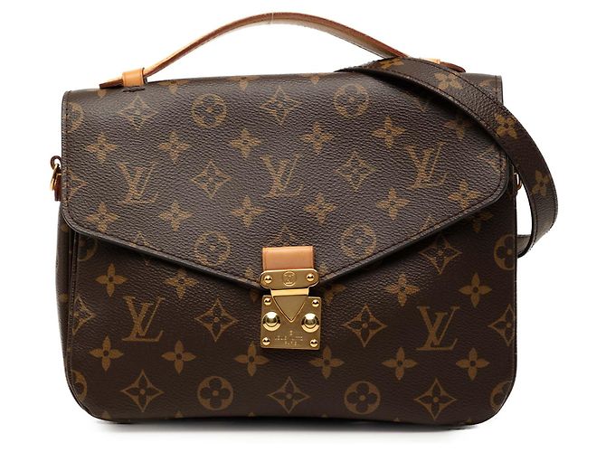 Louis Vuitton Brown Monogram Pochette Metis Castaño