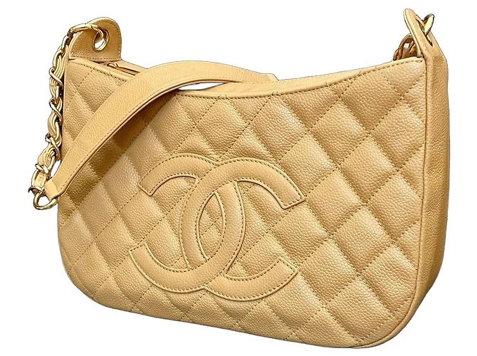 Bolso Chanel 19 Small Beige Caviar Leather