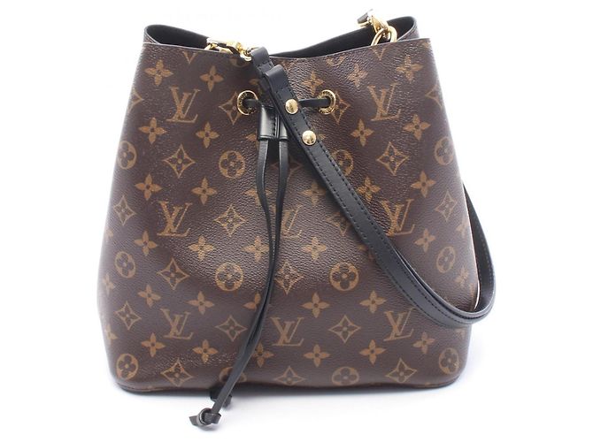 Néonoé Borsa a tracolla Louis Vuitton NeoNoe Monogram Noir Marrone Nero