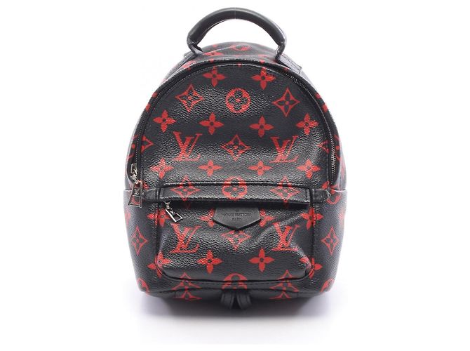 Louis Vuitton Palm Springs Mini Backpack Black Red