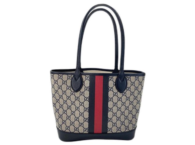 Borsa Tote Piccola Gucci Ophidia Blu navy