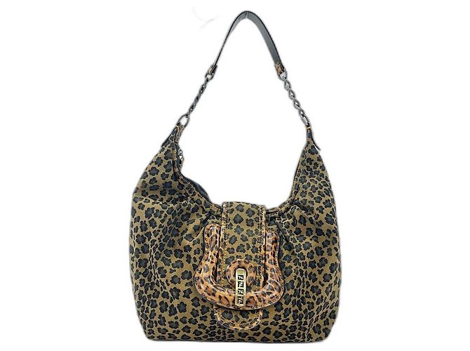 Borsa a tracolla Fendi marrone