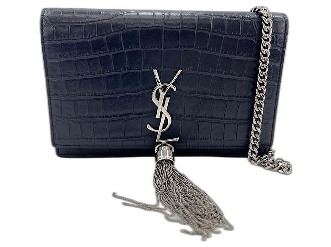 Borsa a tracolla Yves Saint Laurent Kate Blu navy