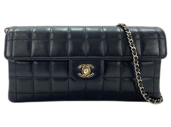 Borsa a tracolla Chanel Chocolate Bar Nero