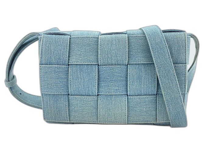 Borsa a tracolla Bottega Veneta Cassette - Blue