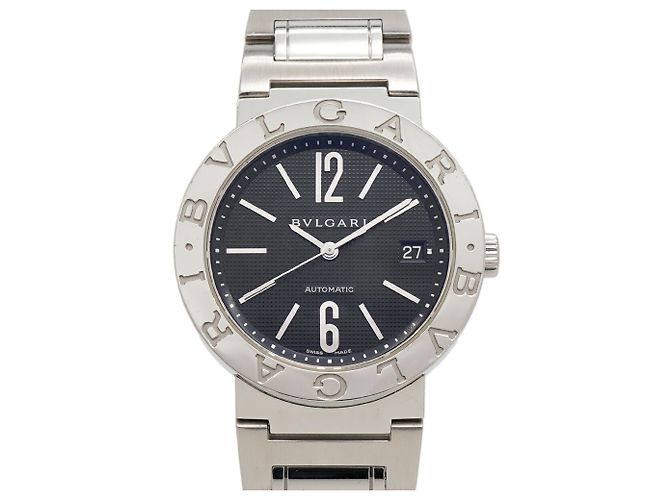 Bulgari Orologio da uomo Bvlgari BB38SS quadrante nero