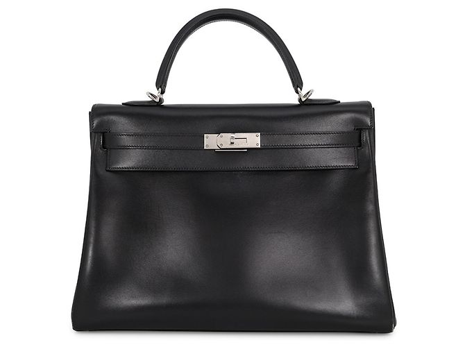 Hermès Hermes Kelly 35 Handtasche in Schwarz