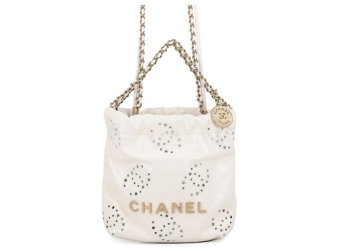 Bolsa de mão Chanel CHANEL22 Mini Branco