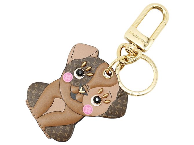 Porte-clés Louis Vuitton Monogram Marron