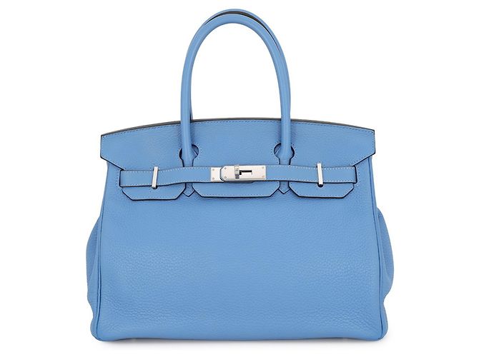 Hermès Borsa Hermes Birkin 30 in Blue Paradise