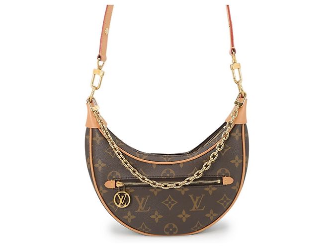 Sac à épaule Louis Vuitton Monogram Loop Beige