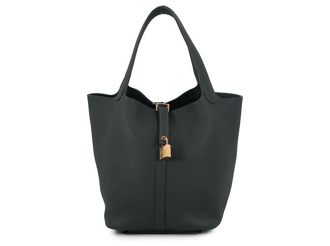 Hermès Hermes Picotin Lock MM Handtasche in Vert Mangrove Hellgrün