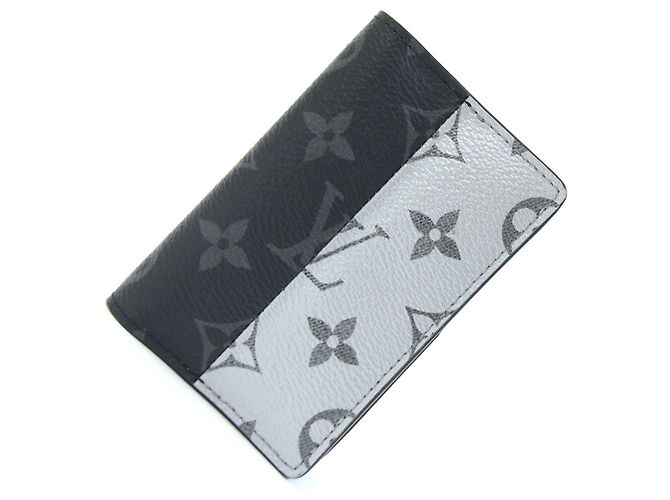 Louis Vuitton Eclipse Split Organizer de Poche M63021 Tarjetero Negro