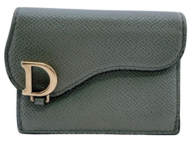 Christian Dior Saddle Compact Wallet Brown