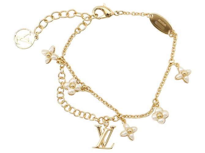 Pulseira com pingentes em ouro Louis Vuitton Dourado