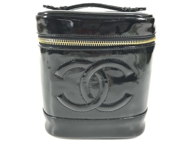Borsa Vanity Chanel A01998 CC Coco Mark Logo Nero