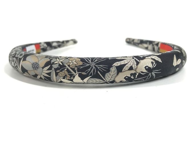 Hermès Tiara Alice em seda preta Hermes Preto