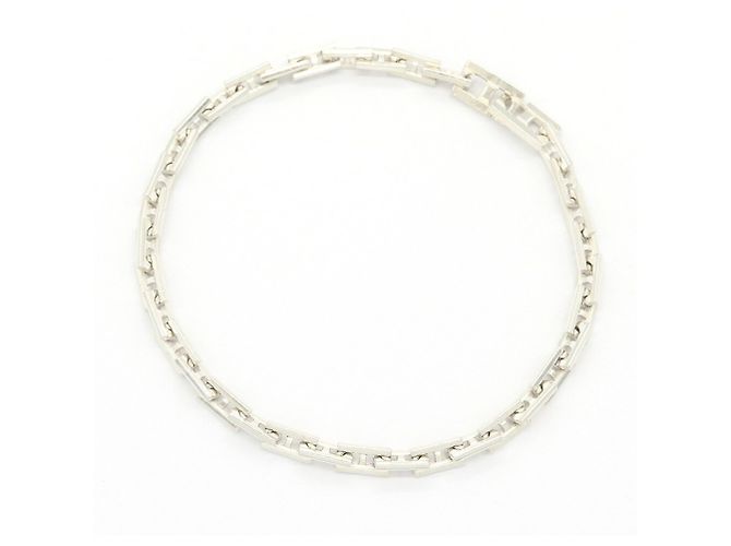 Hermès Bracciale Hermes Hercules MM SV Sterling Silver Argento