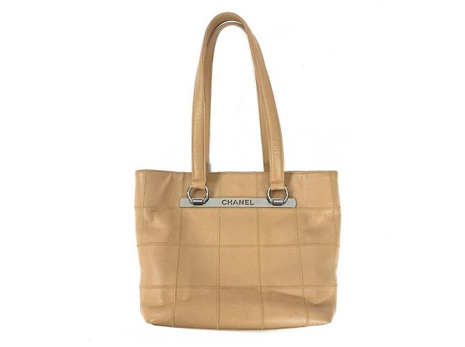 Chanel Wild Stitch Tote Bag Beige