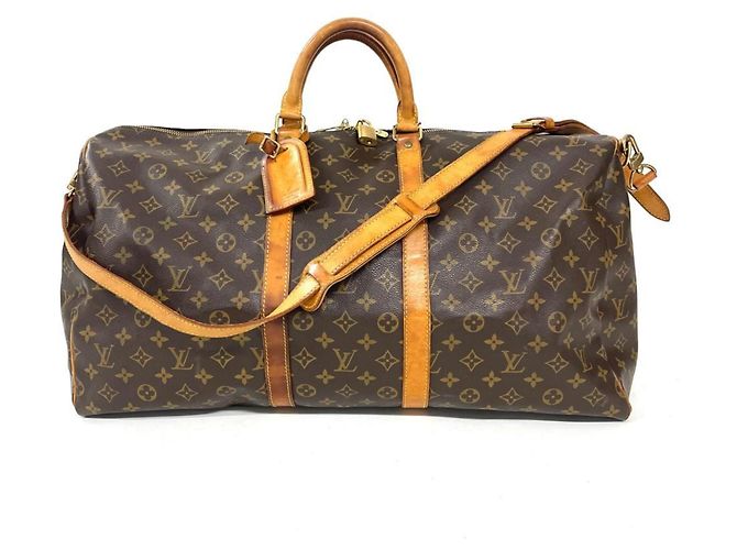 Bolso Boston Louis Vuitton Keepall 55 Castaño