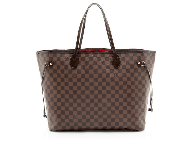 Sac cabas Louis Vuitton Damier Ebene Neverfull GM Marron