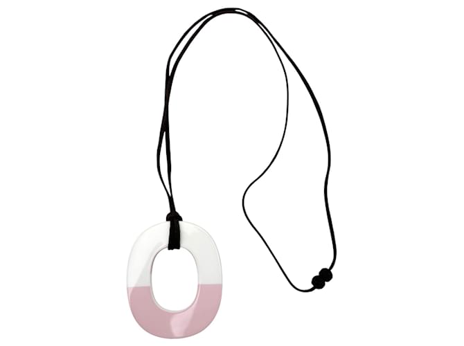 Hermès Collana in legno Hermes Isthme Rosa 
